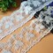 Lace Trim Ribbon, Delicate Crown Ribbon for Crafts Sewing and Bridal Wedding Dress Applique Decorations, 3.3inch Width 5 Yards/Lot (Beige)